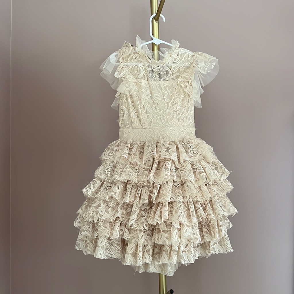 Joyfolie ANOUK PETTICOAT DRESS IN VINTAGE IVORY